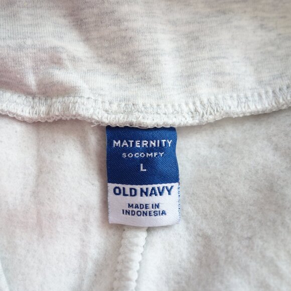 Old Navy Maternity So Comfy Fleece Lined Soft Joggers Light Grey (L) NWT! - Picture 9 of 10